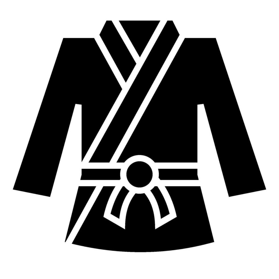 Karate solid icon vector