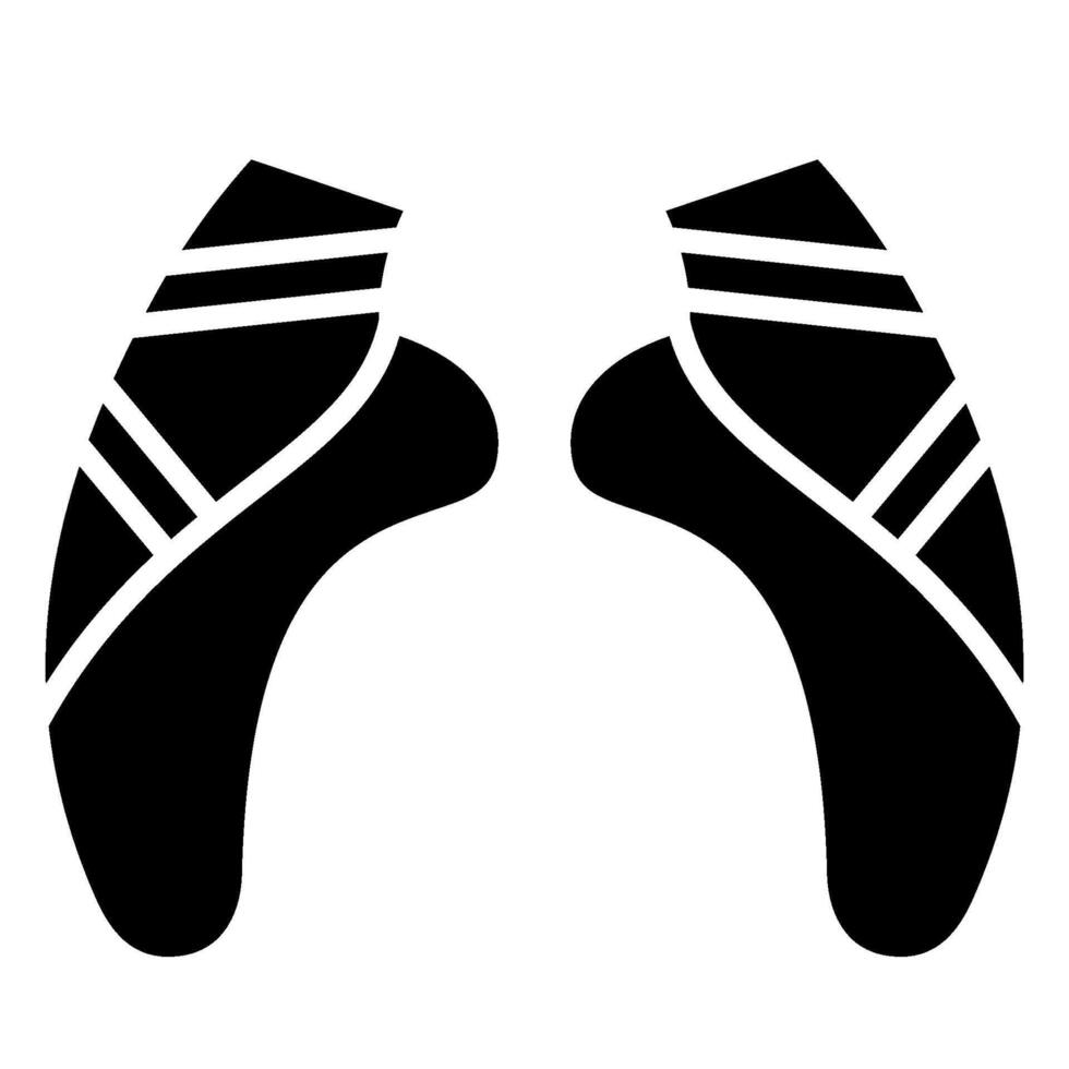 ballet solid icon vector
