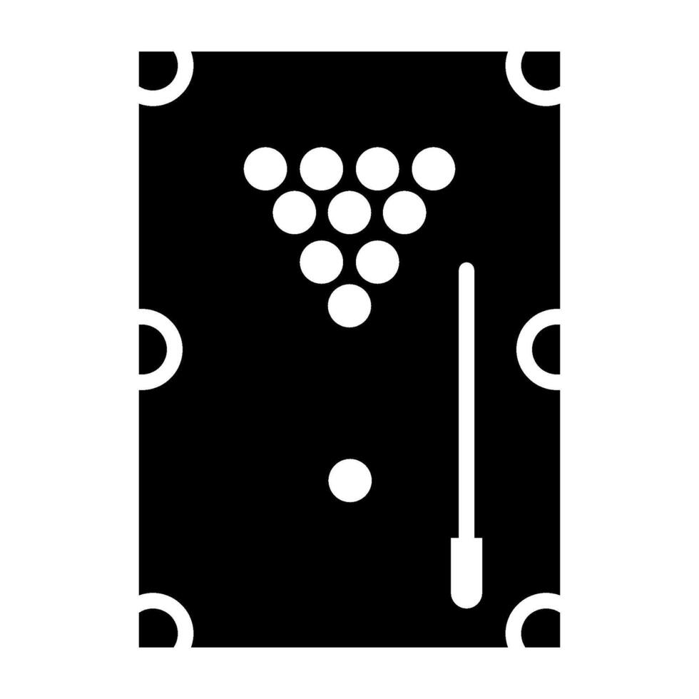 Billiard solid icon vector