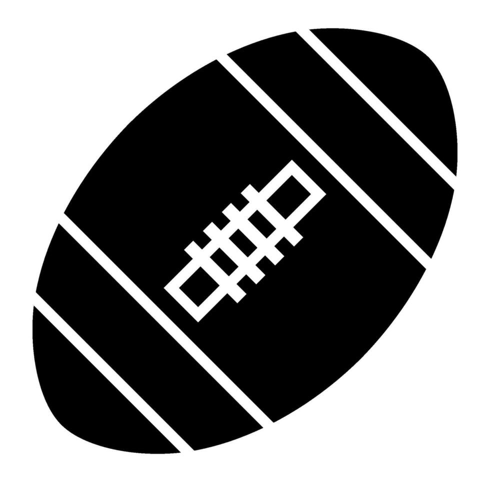 Rugby solid icon vector