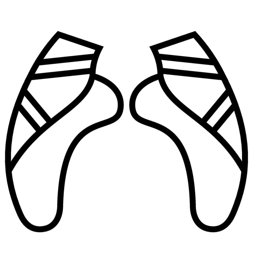 ballet outline icon vector