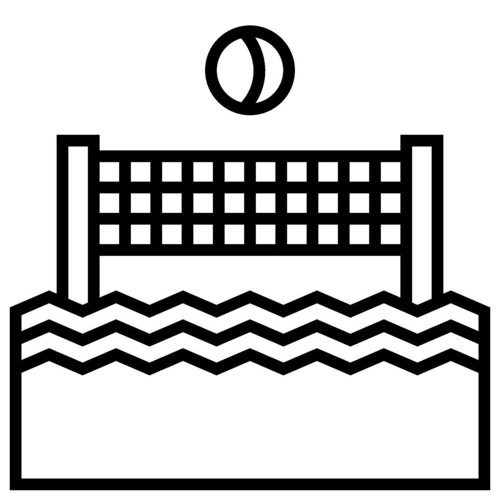 Water volley ball icon vector