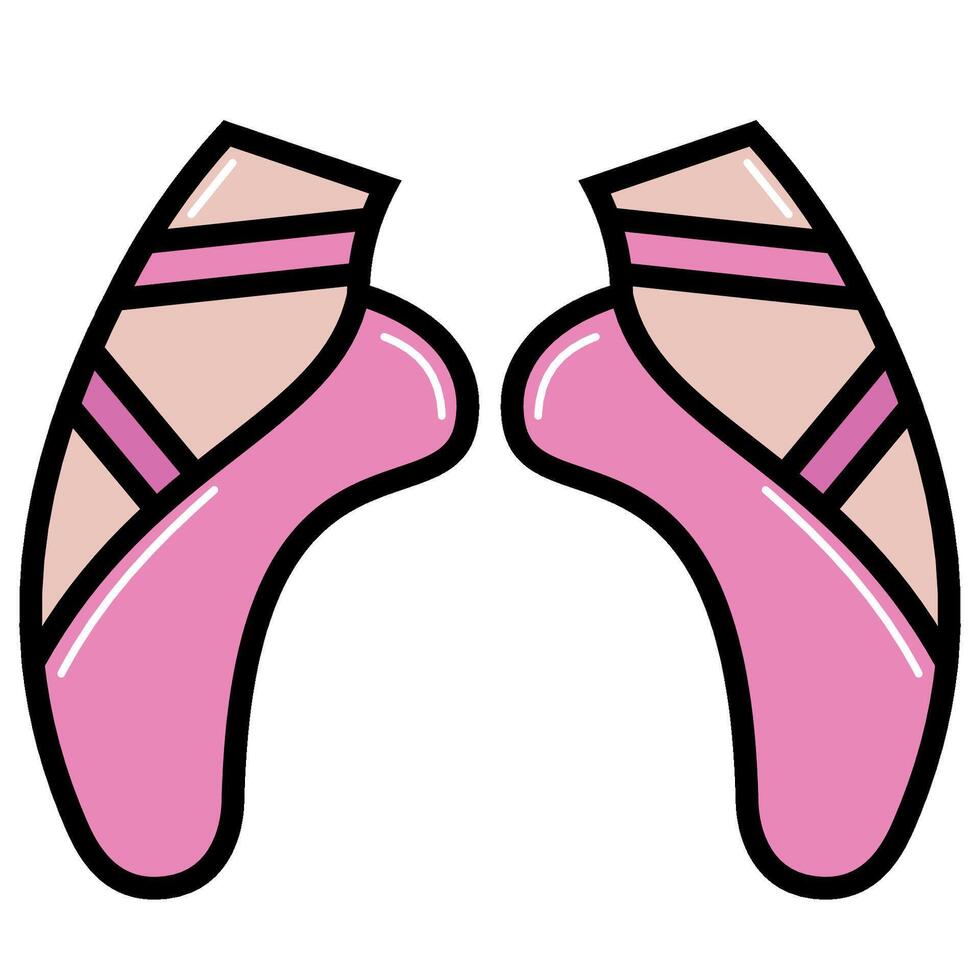 ballet flat icon vector