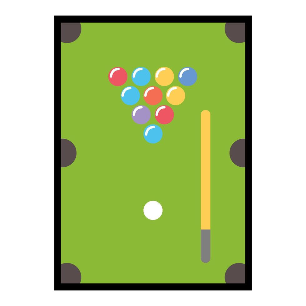 Billiard filled outline icon vector