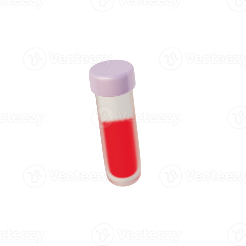 Cute 3D Bood Test Icon Illustration Render png