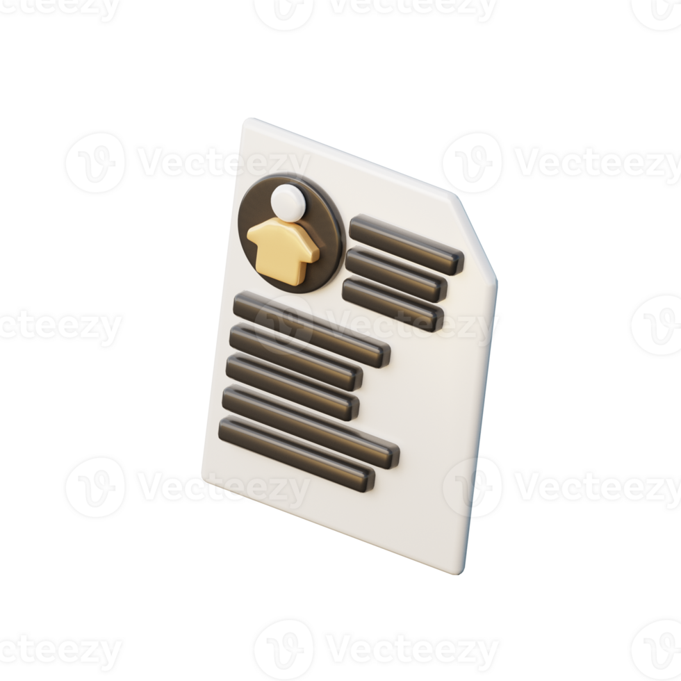Cute 3D Data Icon Illustration Render png