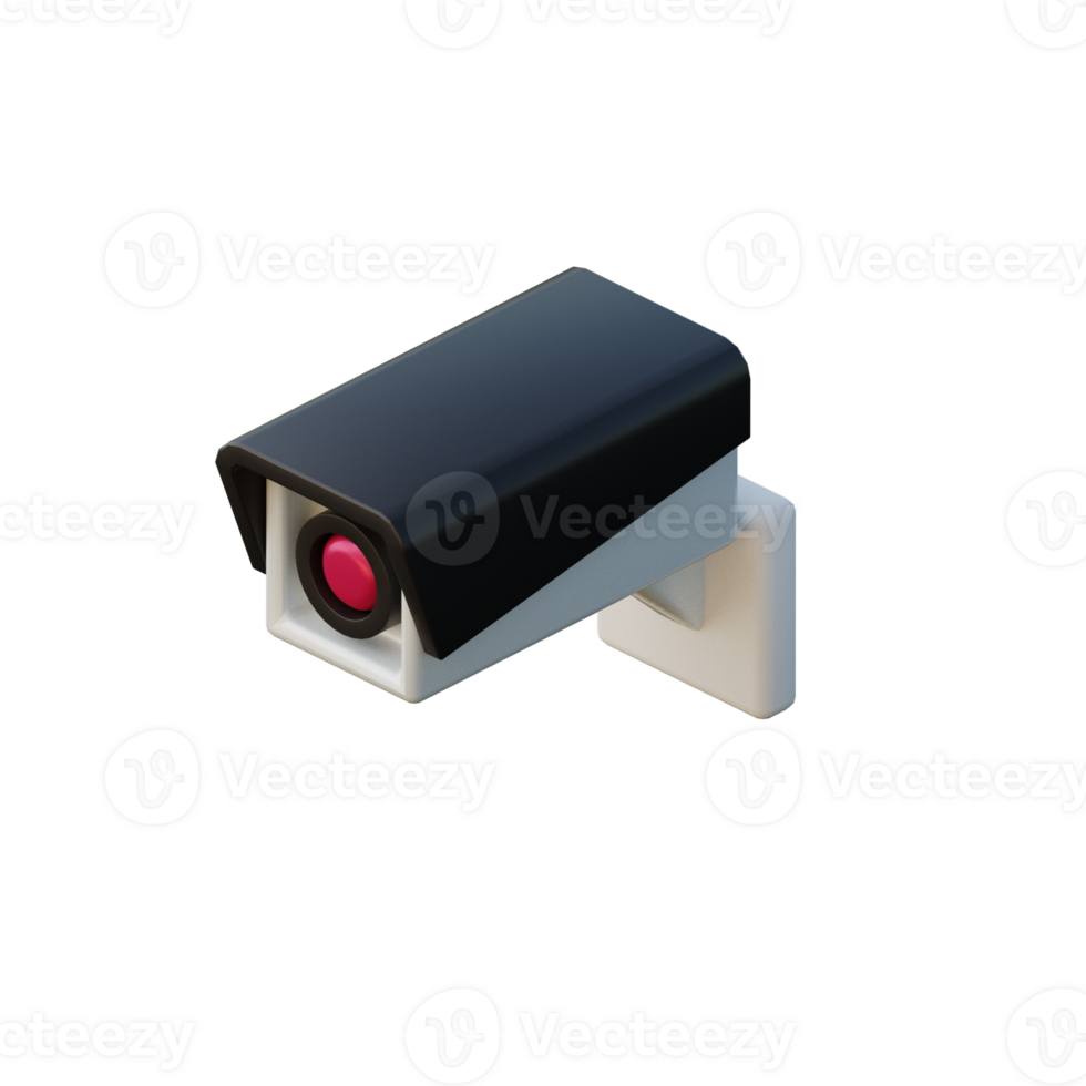 Cute 3D CCTV Icon Illustration Render png
