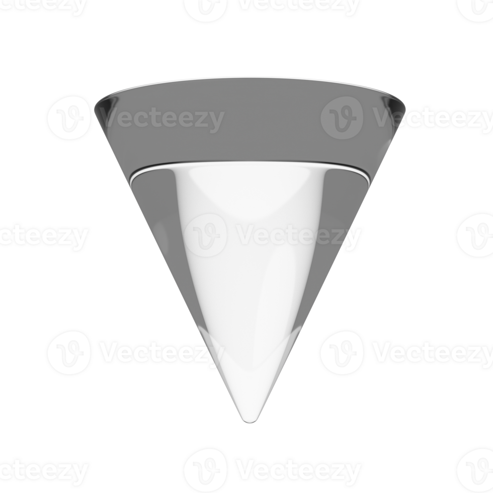 Cute 3D Cone Icon Illustration Render png