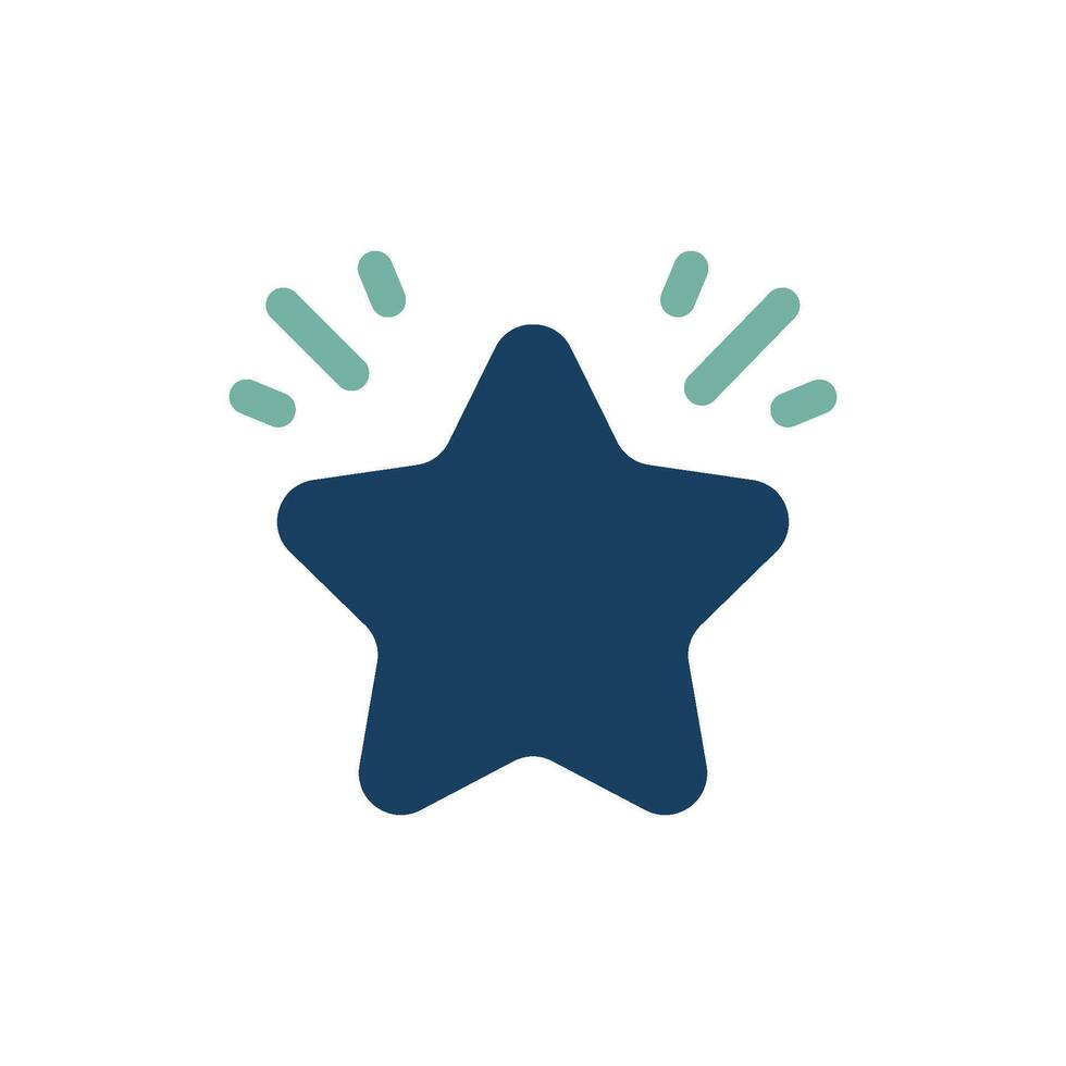 This reward icon features a vibrant star surrounded by colorful elements, symbolizing the significance of achievements and recognition across various platforms, celebrating success visually vector