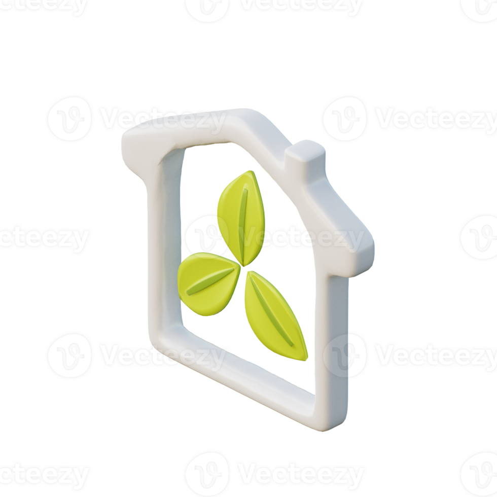 Cute 3D Energy Savings Icon Illustration Render png