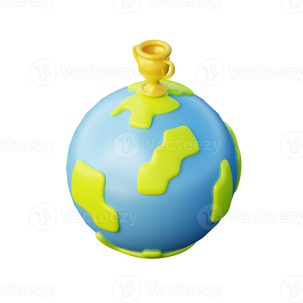 Cute 3D Mission Icon Illustration Render png
