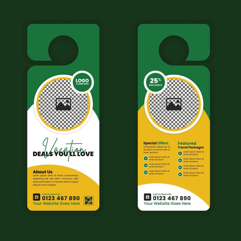 Promotional Travel Flyer Template for Tourism Agencies and Vacation Offers vector