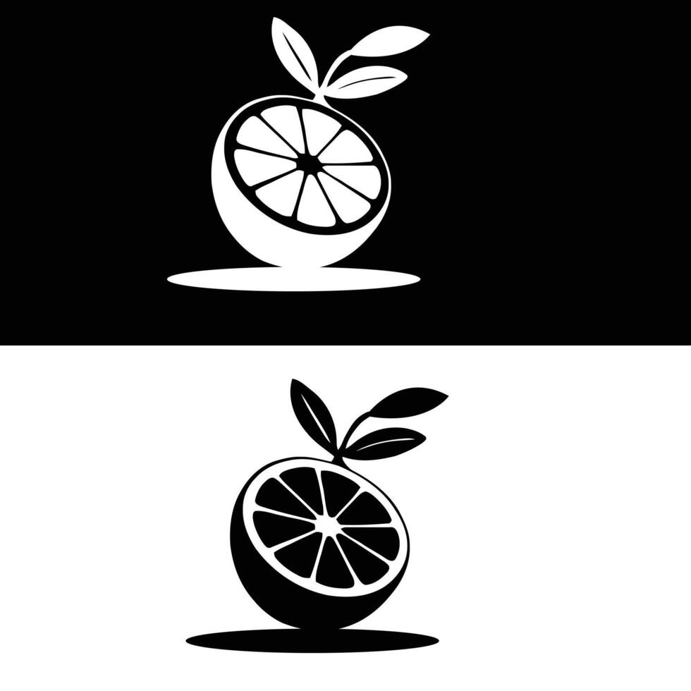 lemon and orange vector