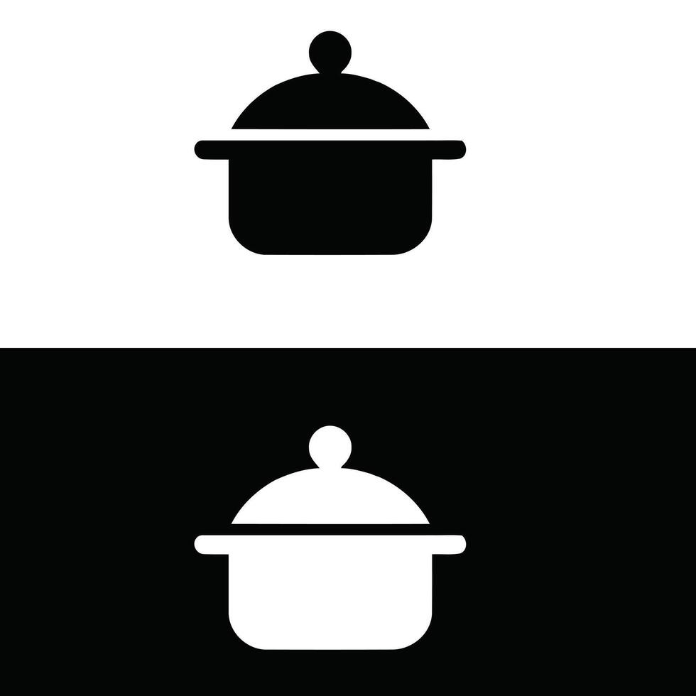 A set of silhouettes of a kitchen logo design vector