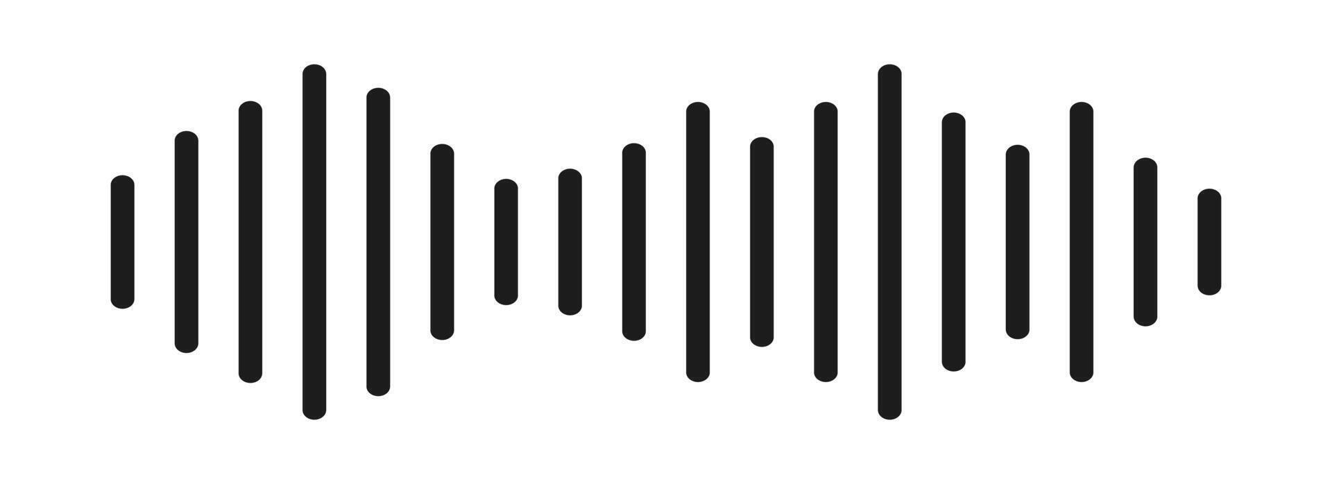 Music bar icon soundwave audio. Equalizer wave. illustration vector