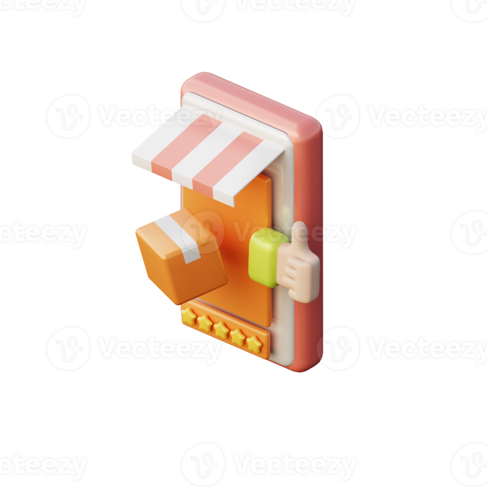 Cute 3D Recommended Product Icon Illustration Render png