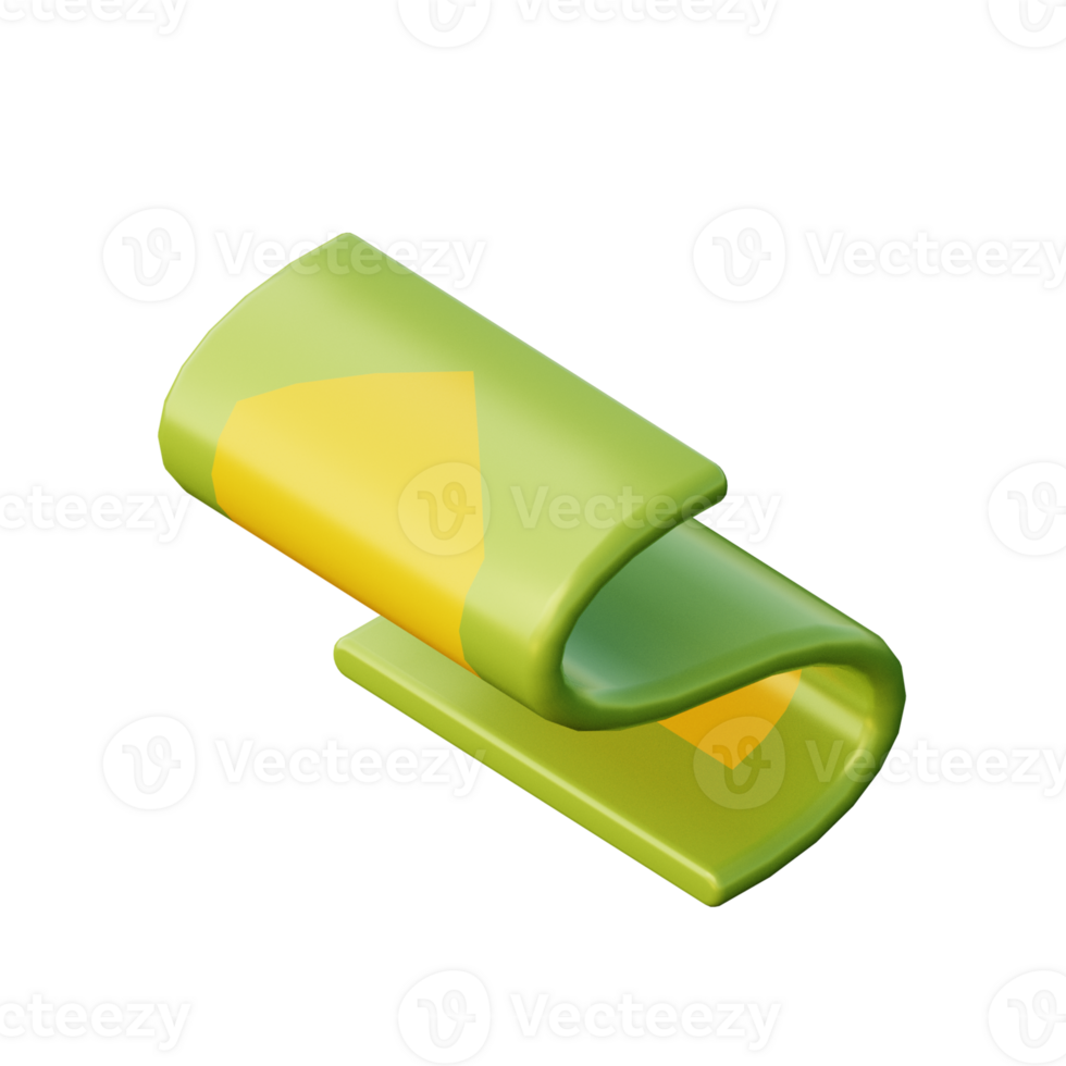 Cute 3D Praying Mat Icon Illustration Render png
