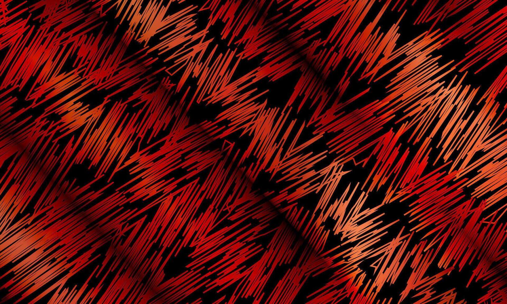Abstract vintage red stick scratch ripped grunge textures on black background. diagonal straw pattern. vector