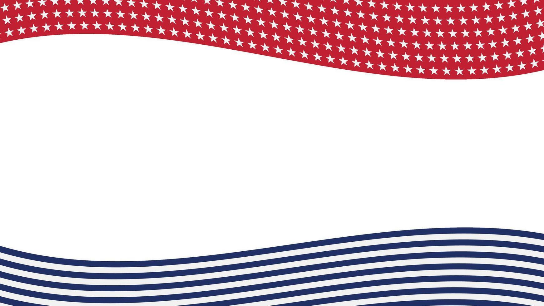 patriotic background with stars Background Design Featuring Red, White, and Blue Waves With Stars vector