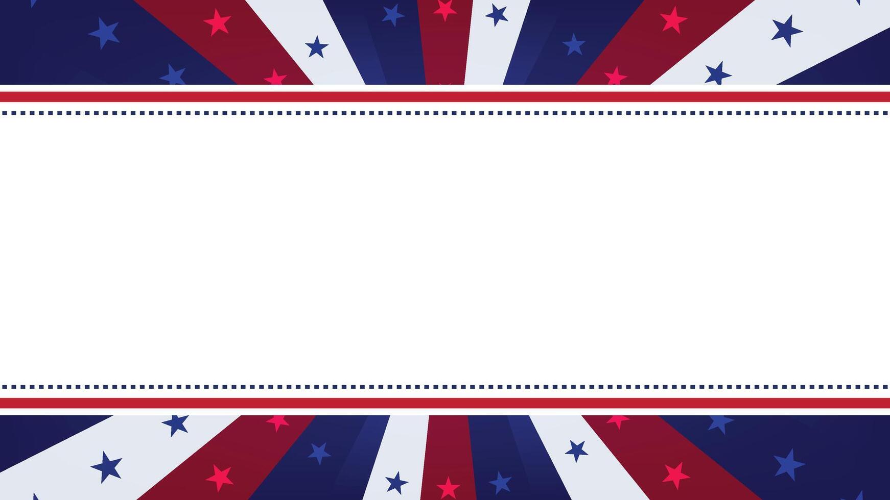 Patriotic Decoration Featuring Red, White, and Blue Stars for Festive Celebrations and Events vector