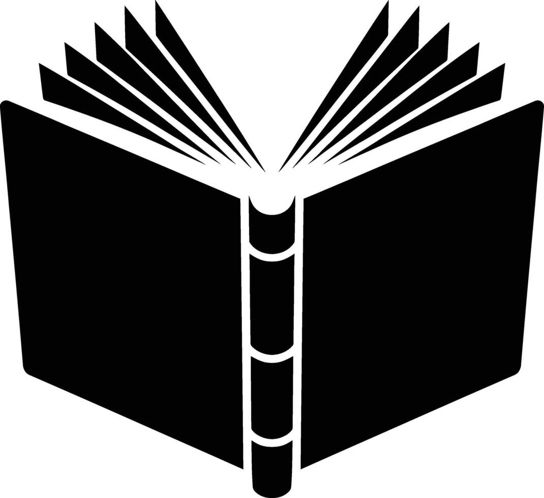 Open Book Icon Clean and Elegant Style, Flat Open Book Design for Teaching and Learning vector