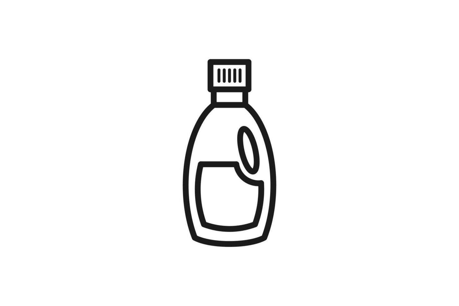 detergent packaging outline icon cleaning fluid vector