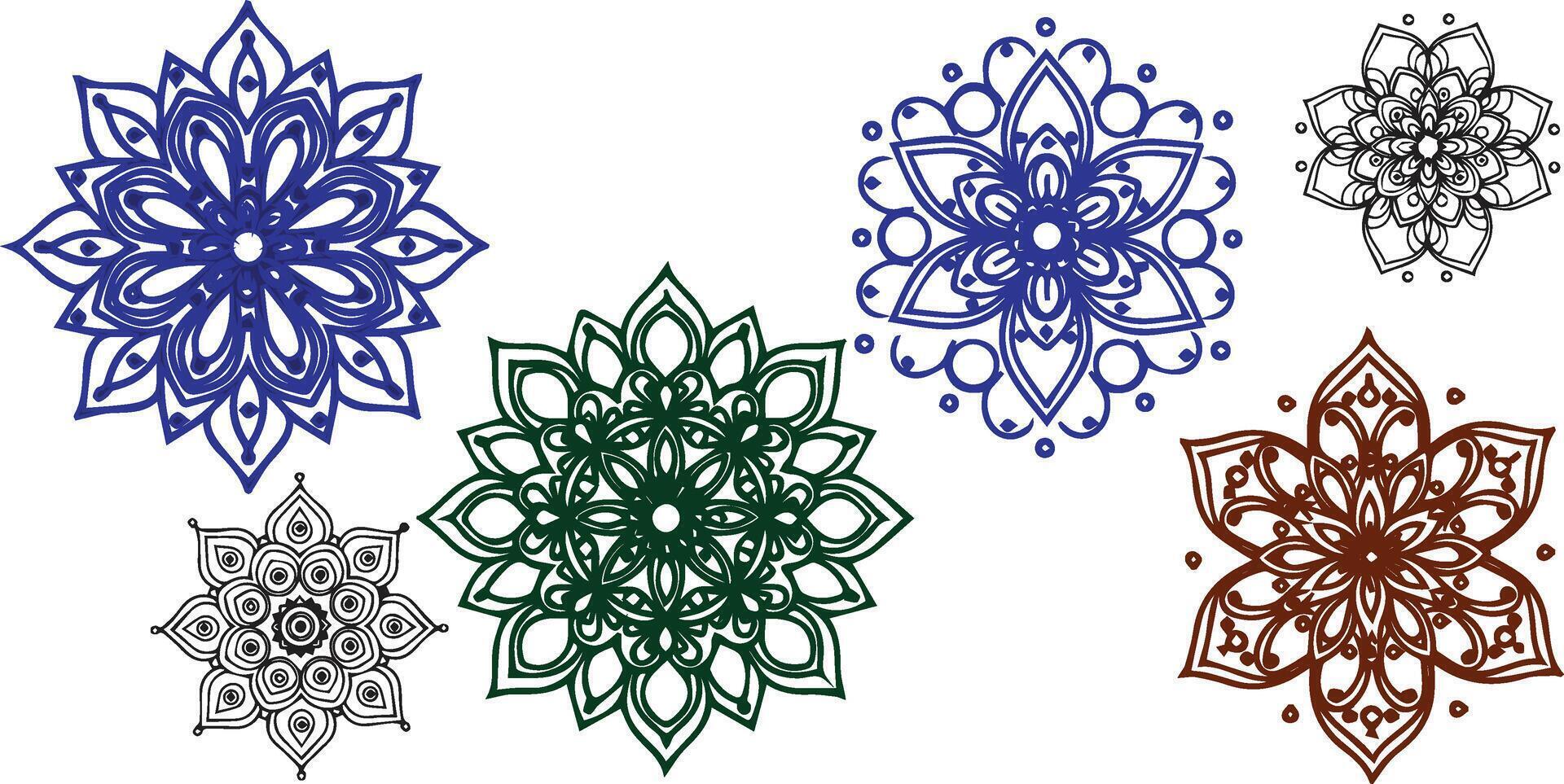 Indian traditional pattern vector