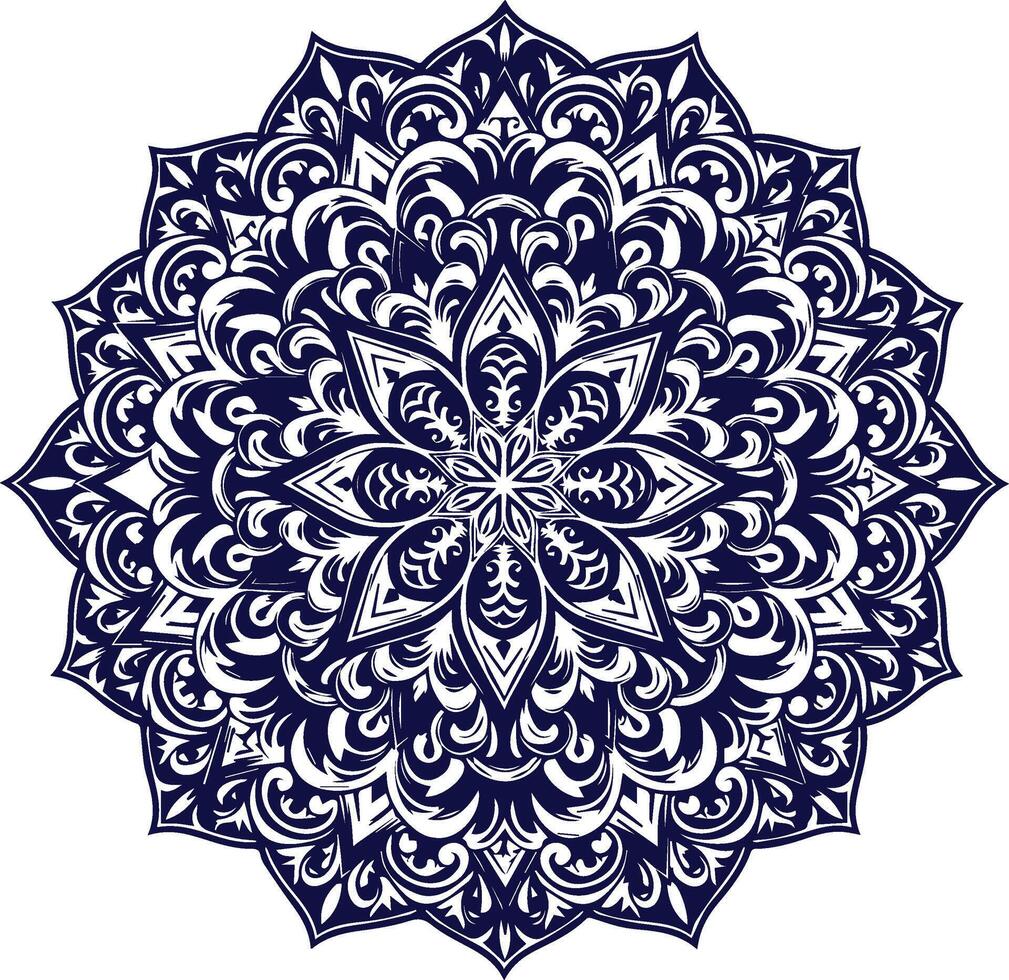 Mandala Pattern with Sophisticated Artistic Detail vector