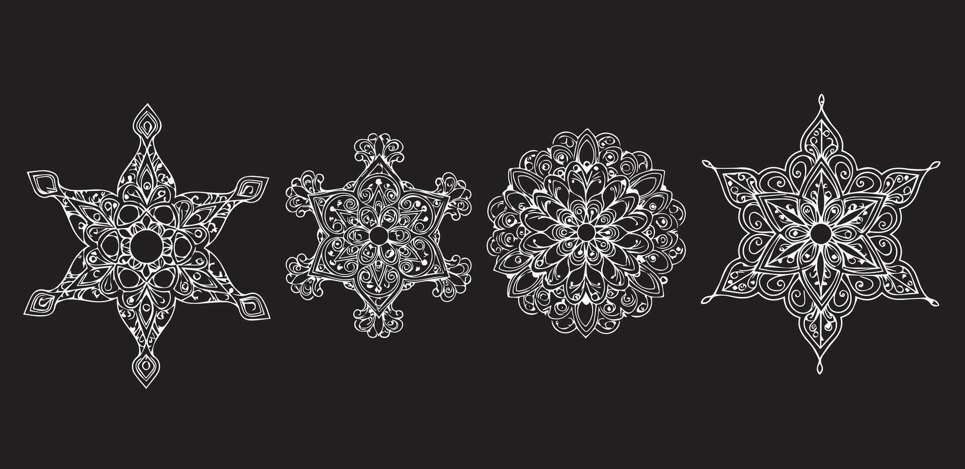 Indian traditional pattern design vector
