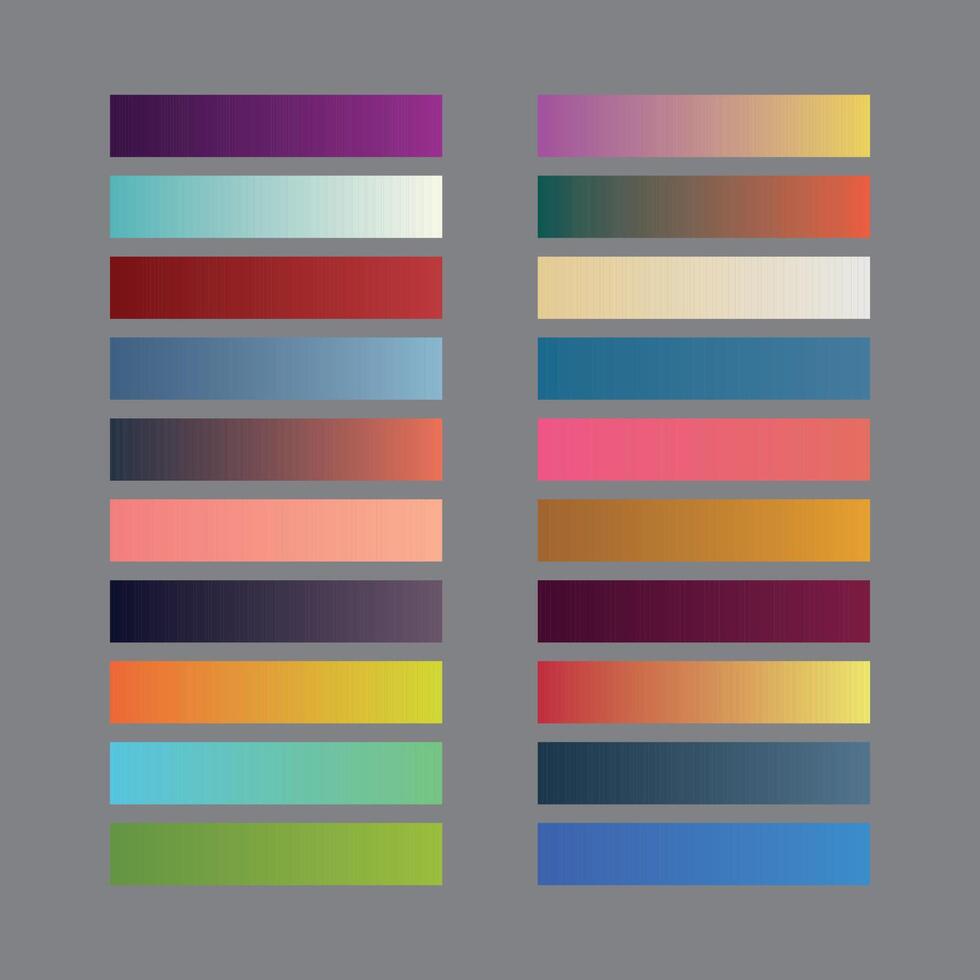 Gradient color palette swatch vector