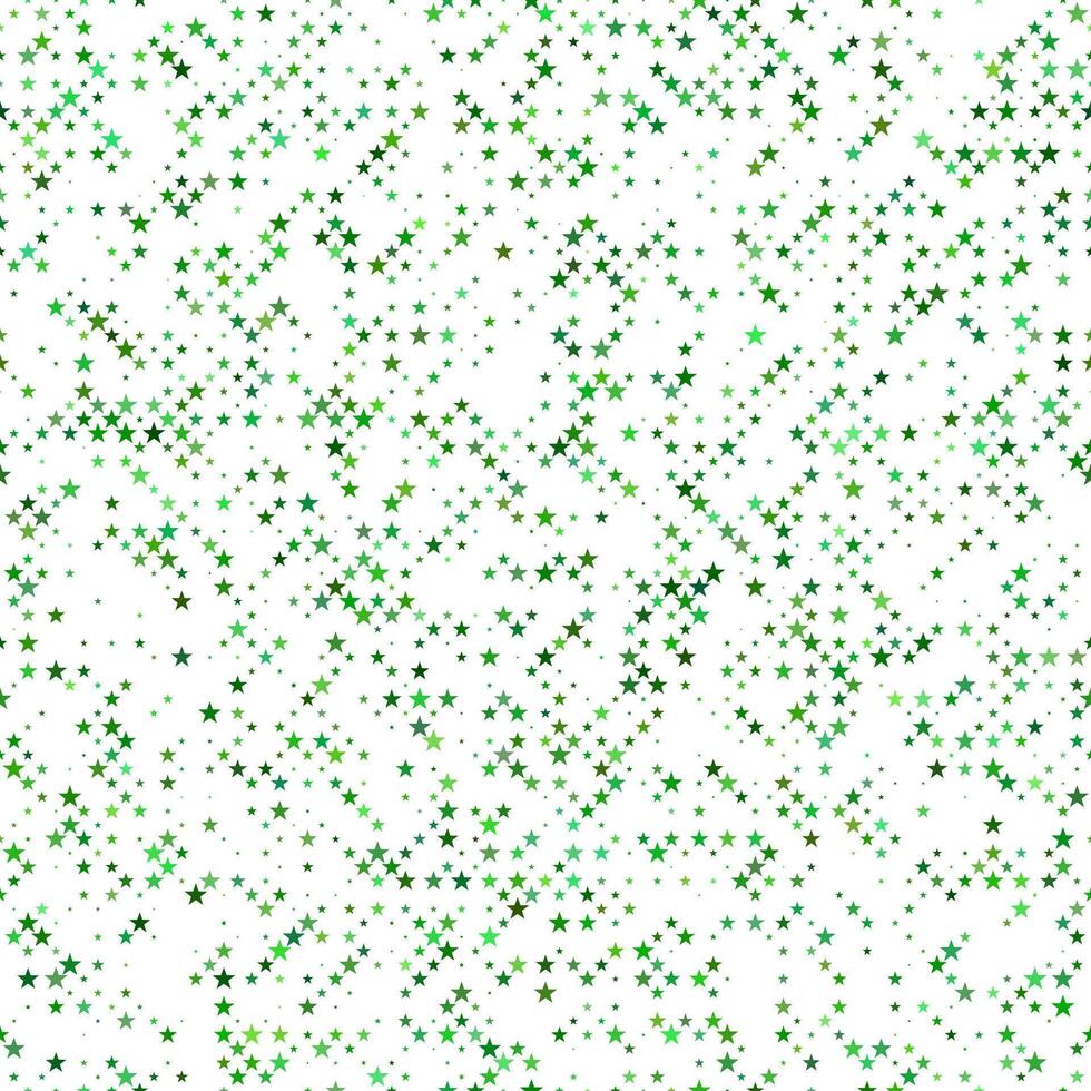 Abstract green pentagram star pattern background - repeating graphic vector