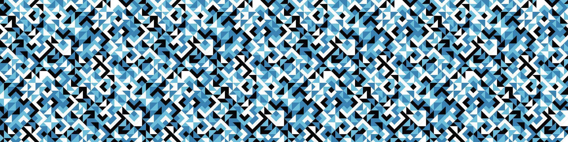 Abstract seamless geometrical mosaic pattern background vector