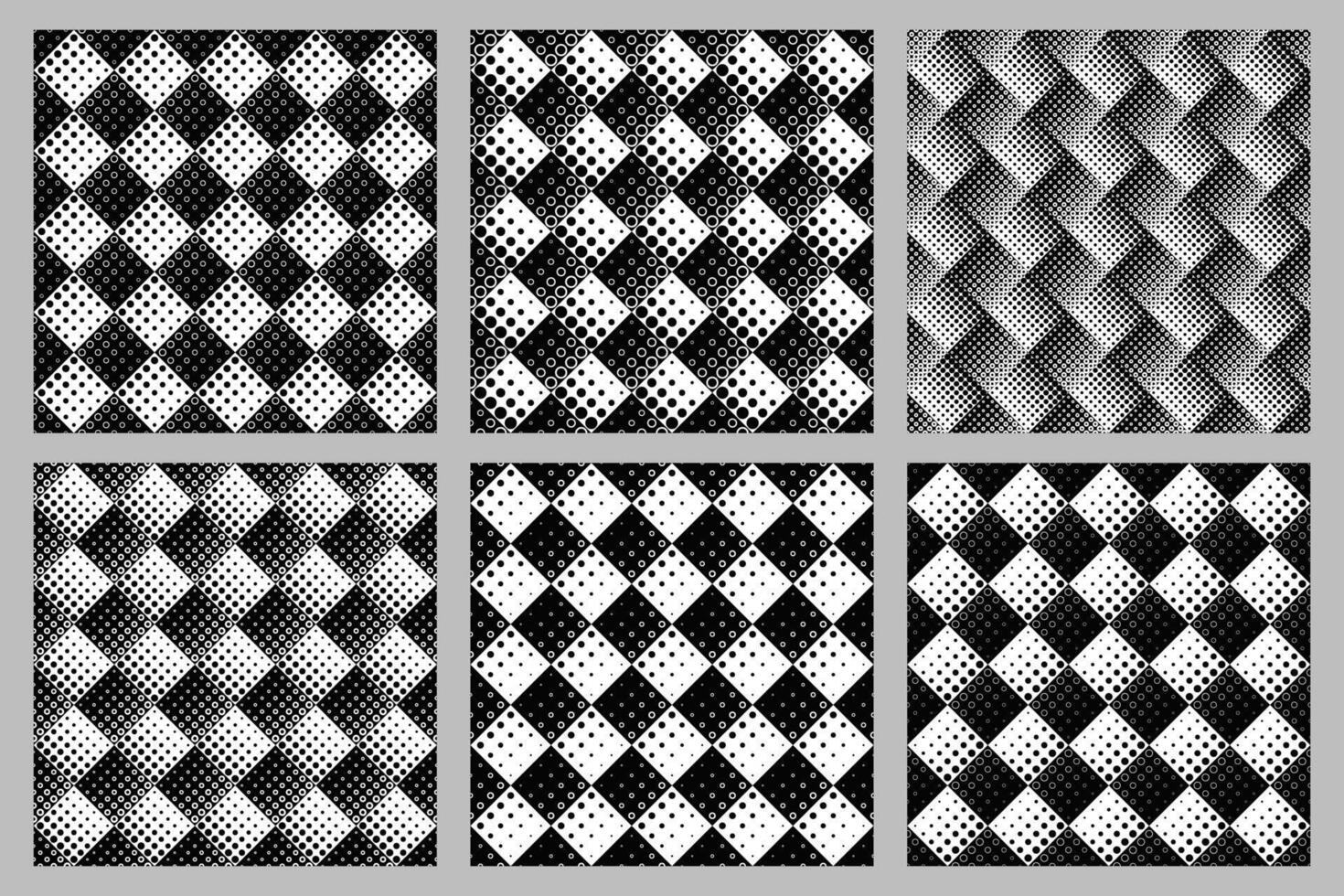 Abstract geometrical circle pattern background design set vector