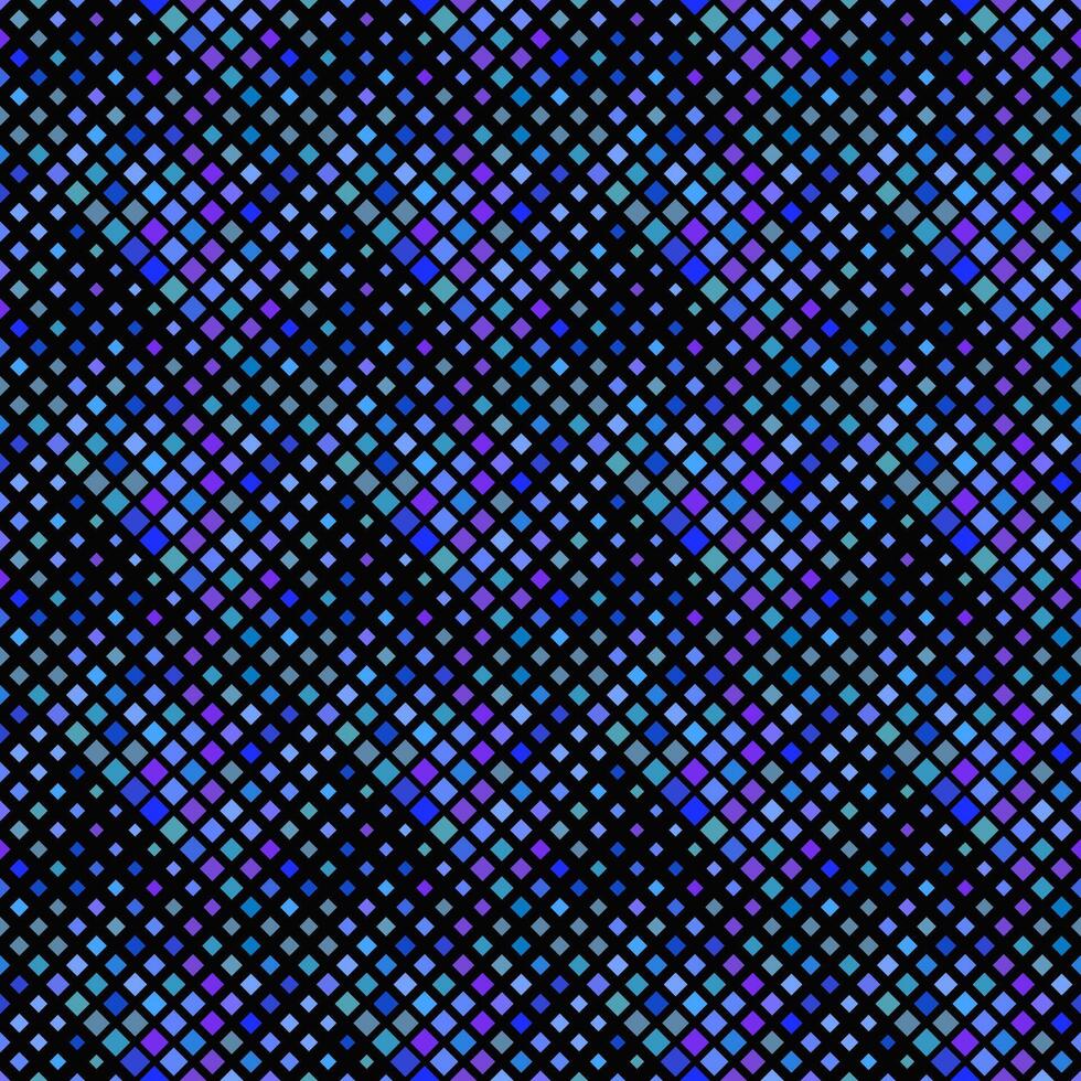 Geometrical royal blue seamless diagonal square pattern background vector