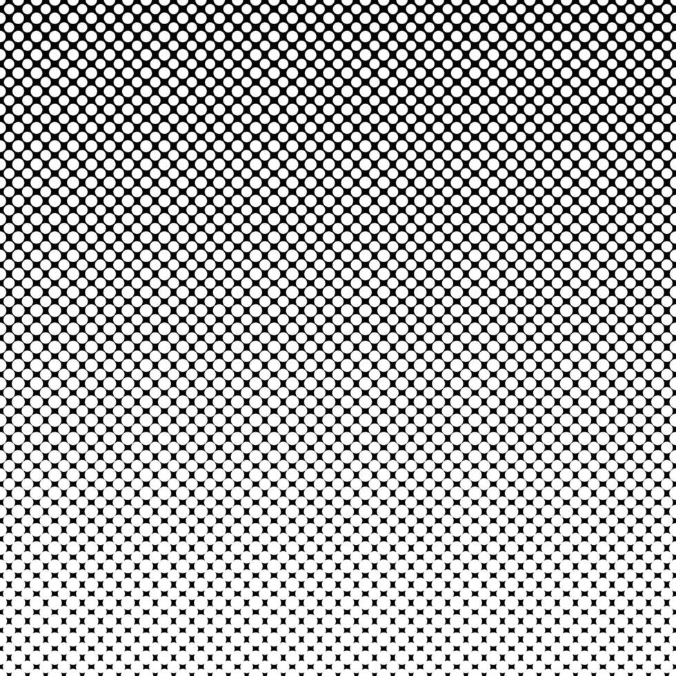 Repeating black and white dot pattern background vector