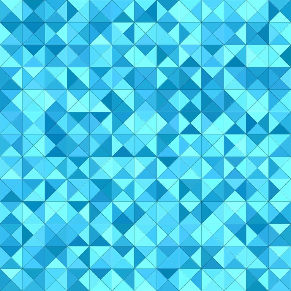 Light blue triangle mosaic background design vector