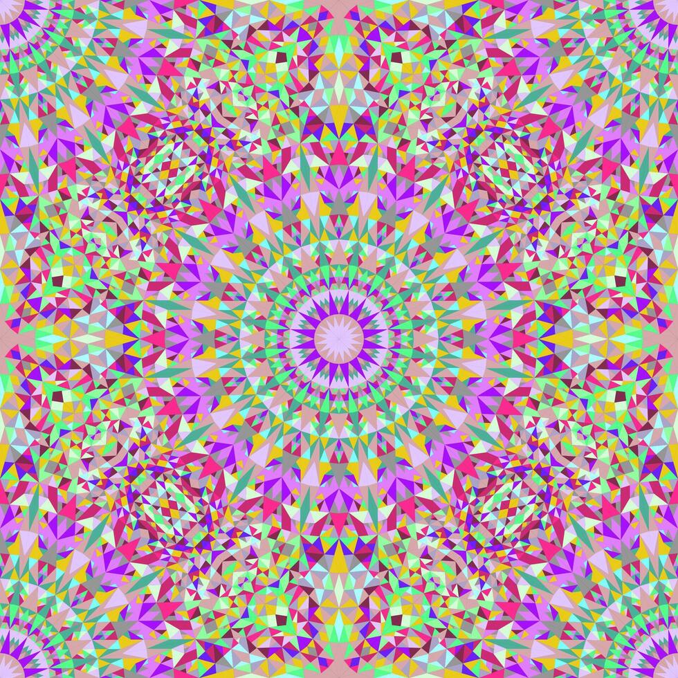 Oriental colorful bohemian polygon mandala pattern background art vector