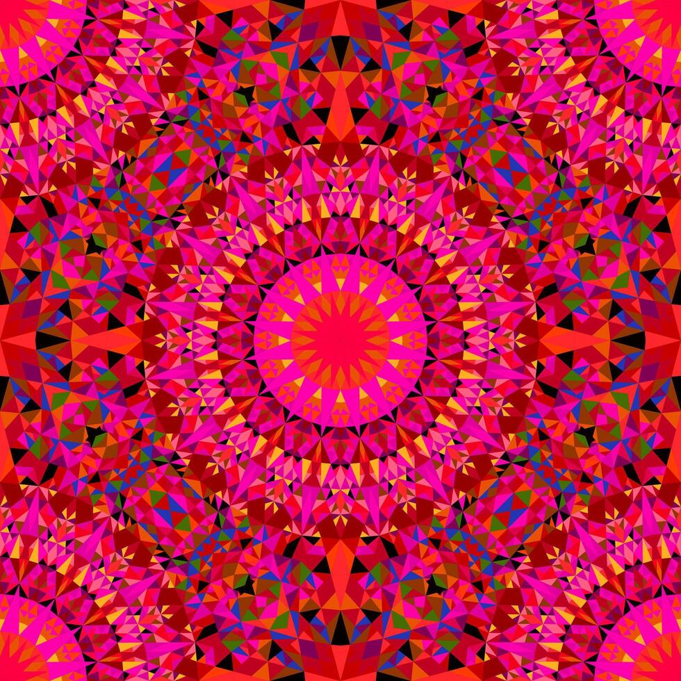 Abstract oriental polygonal mandala ornament pattern background design vector