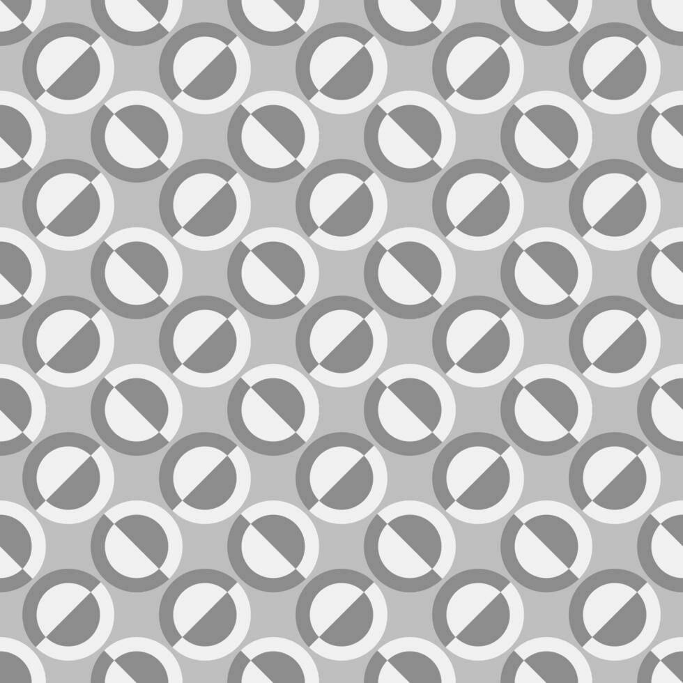 Abstract repeating circle pattern design background - gray illustration vector