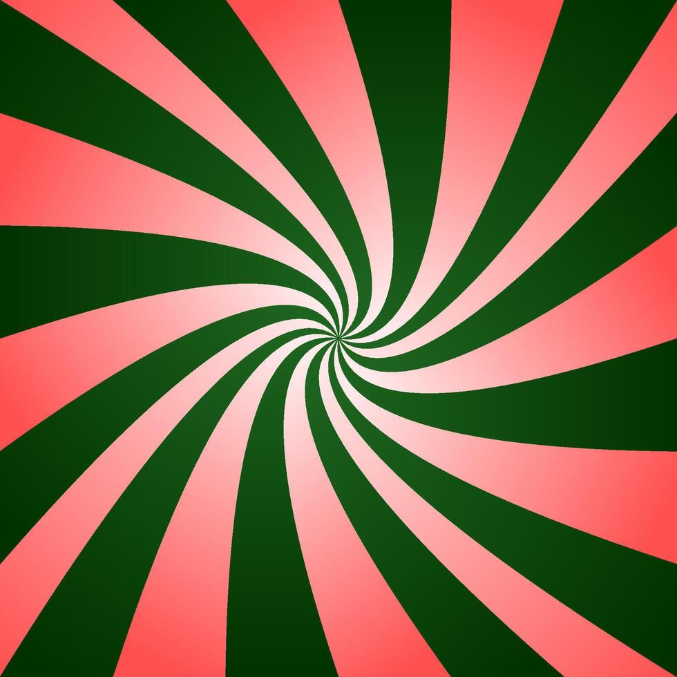 Red green twirl design vector