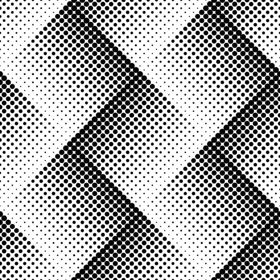 Seamless abstract black and white dot pattern background vector