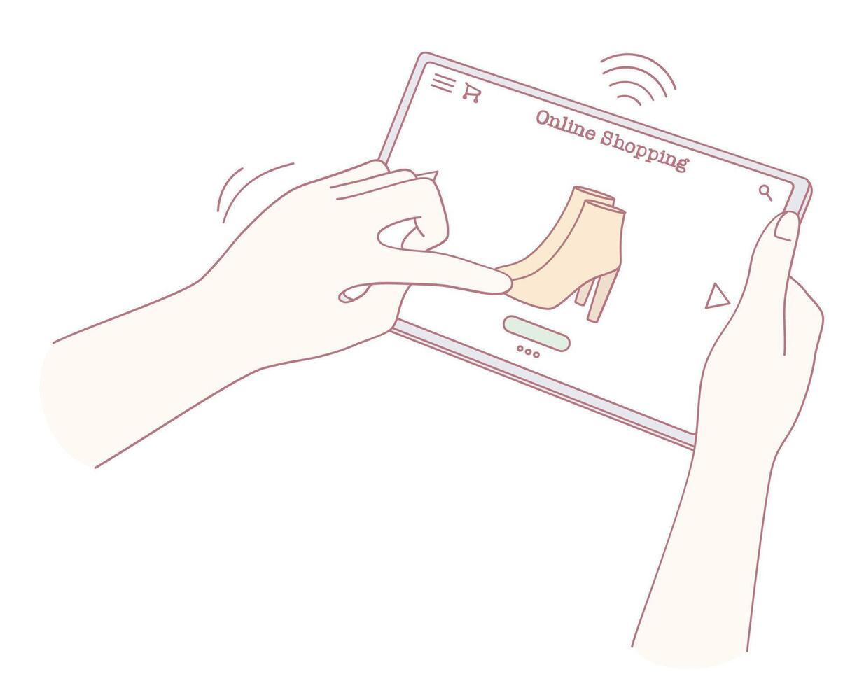 Engaging and Interactive Shopping Experience Featuring an Innovative Virtual Shoe TryOn Tool vector