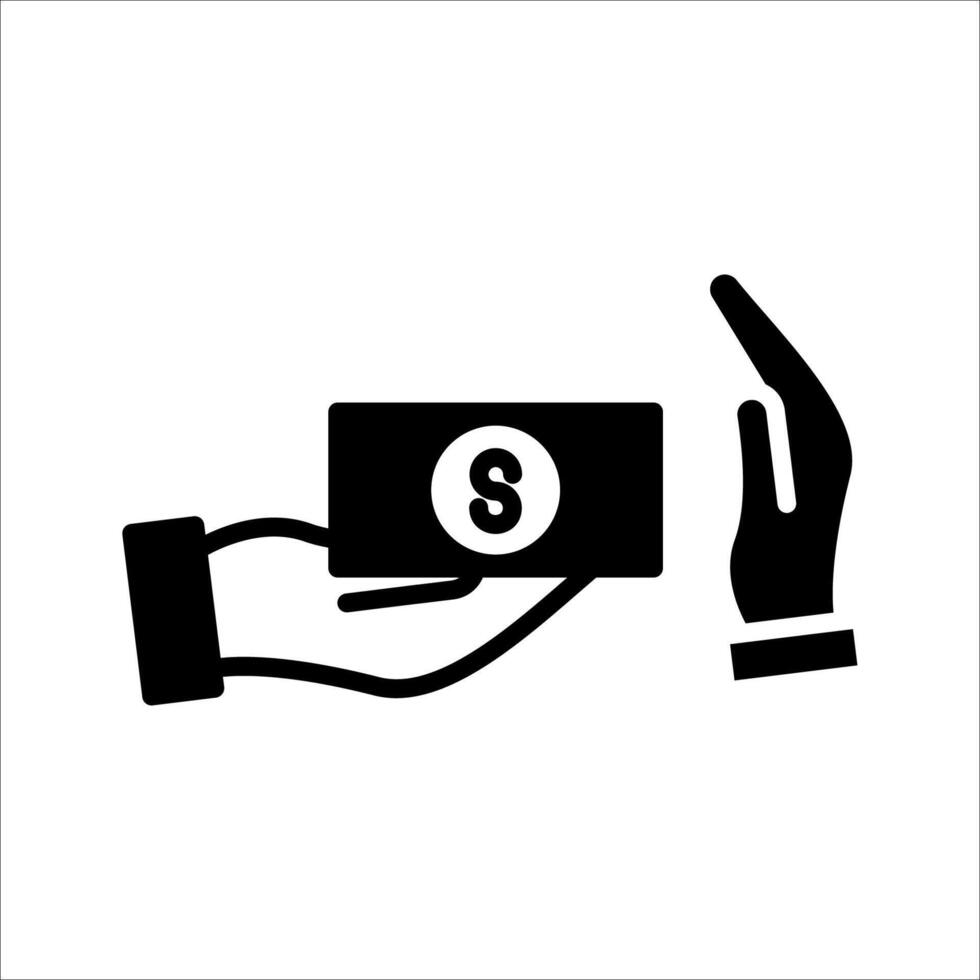 Stop corruption Symn sebol isolated white background. illustration. color editable. vector