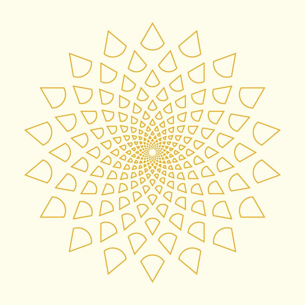 Star Burst Circular Pattern Radiating golden sunburst pattern vector