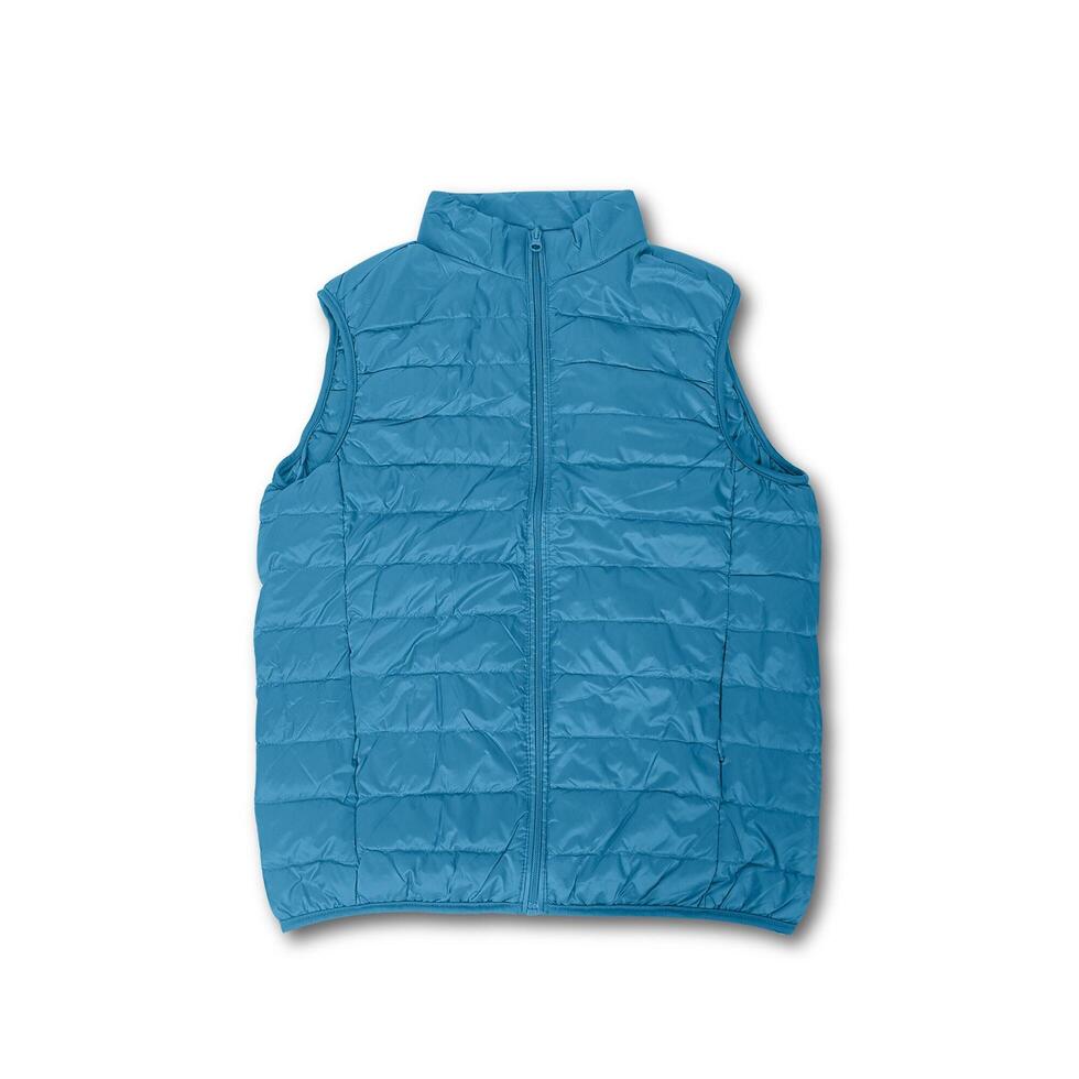 Light blue winter vest jacket photo