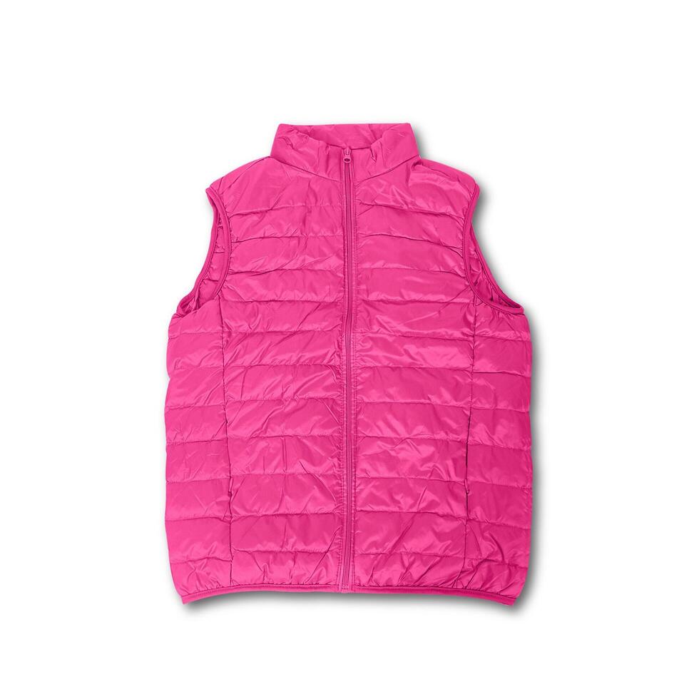 Pink winter vest jacket photo