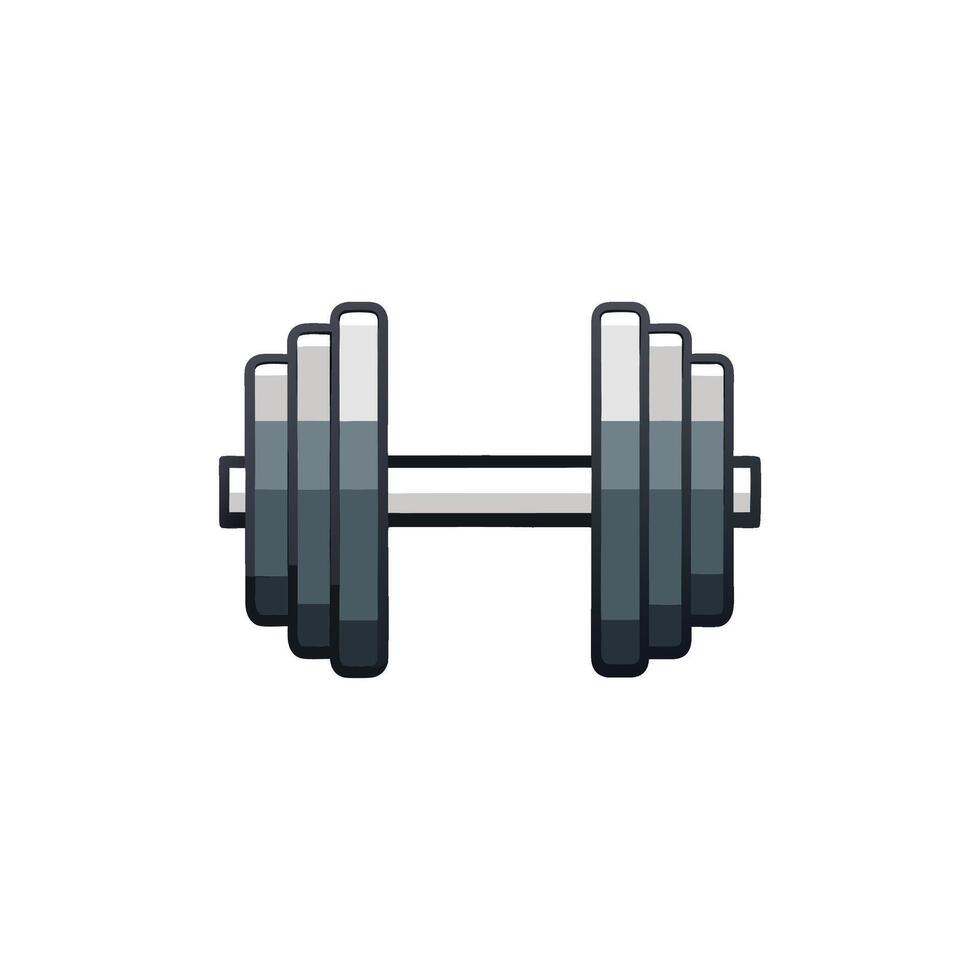 Weight Training Dumbbell Icon Illustration vector