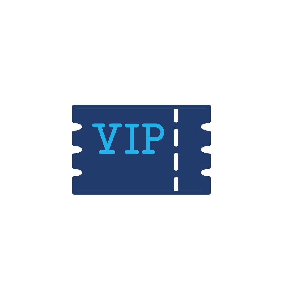 vip ticket colored icon design good for web or mobile app vector