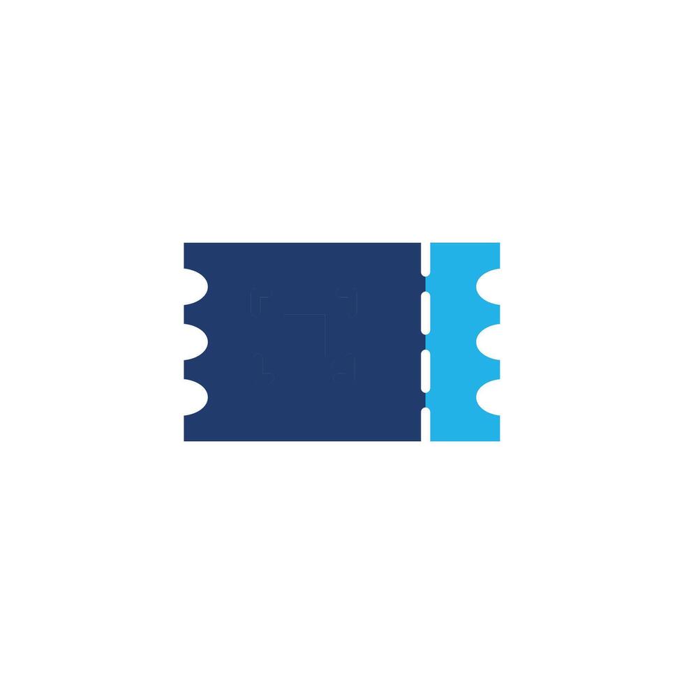 ticket colored icon design good for web or mobile app vector
