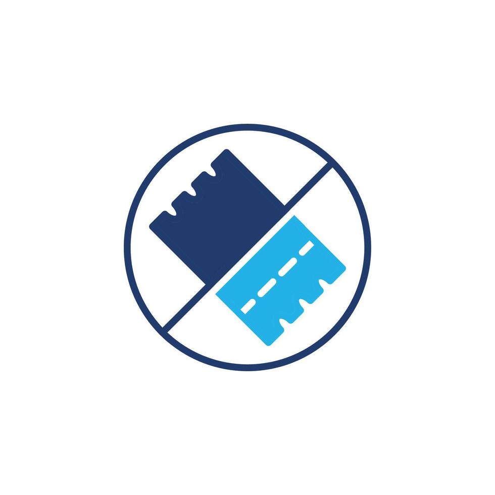 Voucher is not valid colored icon design good for web or mobile app vector